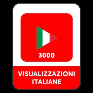 3.000 VISUALIZZAZIONI VIDEO YOUTUBE ITALIANE